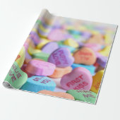 Valentine's Day Candy Hearts Geschenkpapier (Ungerollt)