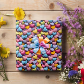 Valentine's Day Candy Hearts Geschenkpapier