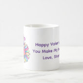 Valentine's Day Candy Hearts Gift personalisieren Kaffeetasse (Mittel)