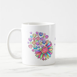 Valentine's Day Candy Hearts Gift personalisieren Kaffeetasse