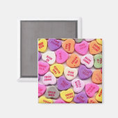 Valentine's Day Candy Hearts Magnet (Vorderseite/Rückseite)