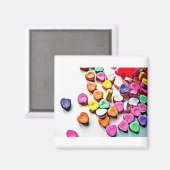 Valentine's Day Candy Hearts Magnet (Vorderseite/Rückseite)