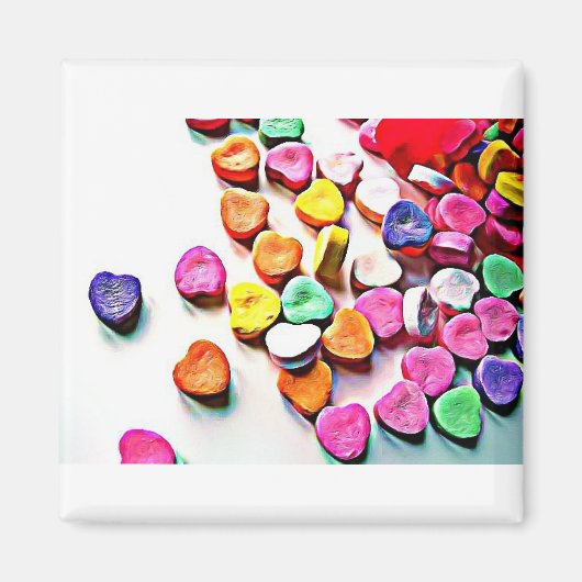Valentine's Day Candy Hearts Magnet (Vorne)