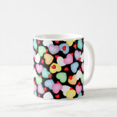Valentine's Day Candy Hearts Muster Kaffeetasse (VorderseiteRechts)