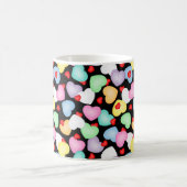 Valentine's Day Candy Hearts Muster Kaffeetasse (Mittel)