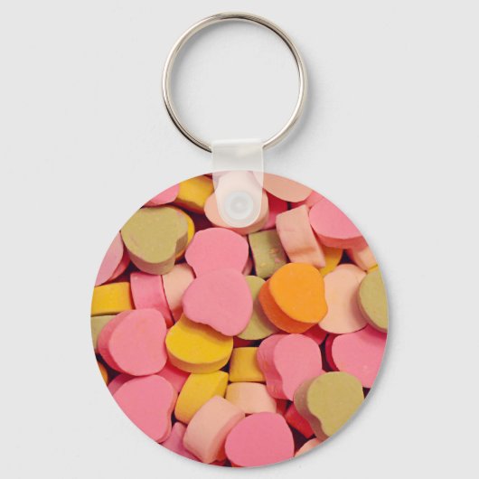 Valentine's Day Candy Hearts Schlüsselanhänger (Vorderseite)