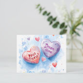 Valentine's Day Candy Realty Homebuyer Marketing Postkarte (Stehend Vorderseite)