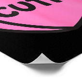 Valentines Day Candy Sweet Hearts Love Cutie  Poster (Ecke)