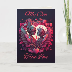 Valentine's Day Card Design Feiertagskarte