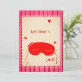 Valentines Day Card Einladung (Stehend Vorderseite)