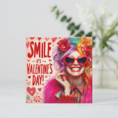 Valentine's Day Card Feiertagskarte (Stehend Vorderseite)