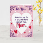 Valentines Day Card For Mom Karte (Gelbe Blume)