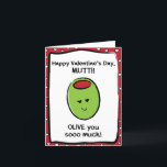 Valentine's Day Card for Mutti Karte<br><div class="desc">Sie nennen Ihre Mutter Mutti,  nicht Mama. (Mutti bedeutet Mutter auf Deutsch.) Stellen Sie sich vor,  wie aufgeregt Mutti sein wird,  eine Valentintagskarte zu erhalten,  die speziell an sie adressiert ist! Mutti wird auch die niedliche Liebe dieser Karte: Happy Valentine's Day,  Mutti! Olive Sie sooo viel!</div>