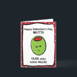 Valentine's Day Card for Mutti Karte<br><div class="desc">Sie nennen Ihre Mutter Mutti,  nicht Mama. (Mutti bedeutet Mutter auf Deutsch.) Stellen Sie sich vor,  wie aufgeregt Mutti sein wird,  eine Valentintagskarte zu erhalten,  die speziell an sie adressiert ist! Mutti wird auch die niedliche Liebe dieser Karte: Happy Valentine's Day,  Mutti! Olive Sie sooo viel!</div>