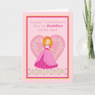 Valentine's Day Card für Daddies Little Girl Feiertagskarte