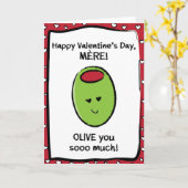 Valentine's Day Card für Mère Karte (Gelbe Blume)