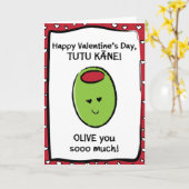Valentine's Day Card für Tutu Kāne Karte (Gelbe Blume)