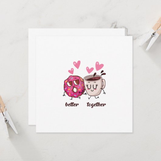 Valentine's Day Card gemeinsam besser Karte (Vorderseite/Rückseite Beispiel)