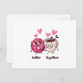 Valentine's Day Card gemeinsam besser Postkarte (Vorne/Hinten)