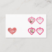 Valentine's Day card – Heartfelt & Elegant Visitenkarte (Rückseite)