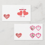 Valentine's Day card – Heartfelt & Elegant Visitenkarte (Vorne/Hinten)