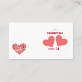 Valentine's Day card – Heartfelt & Elegant Visitenkarte (Vorderseite)