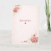 Valentine's Day Card Karte (Rückseite)