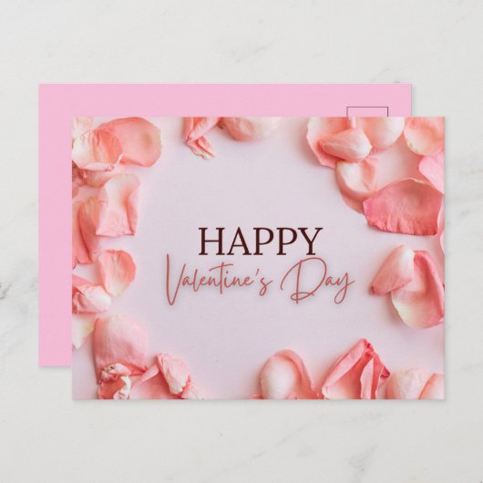 Valentine's Day Card Postkarte (Vorne/Hinten)