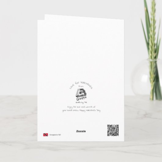 Valentine's day card - Sakura Dankeskarte (Rückseite)