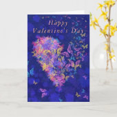 Valentine's Day Card Schmetterling Herz Liebe Karte (Gelbe Blume)