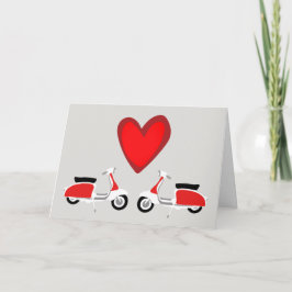 Valentine's Day Card Scooter-Liebe Feiertagskarte