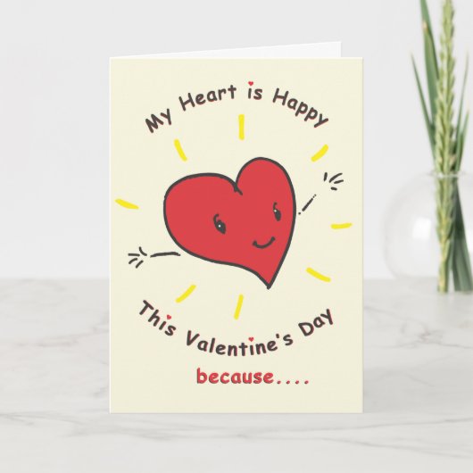 Valentine's Day Card to Cousin Feiertagskarte (Vorderseite)