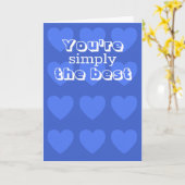 Valentines day card w/ blue hearts by Jo Images Karte (Gelbe Blume)