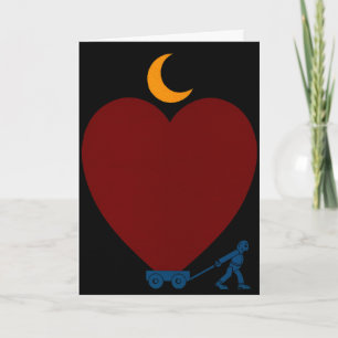 Valentine's Day Card With Heart Feiertagskarte