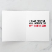 VALENTINE'S DAY CAT GREETING CARDS, ALLE 9 LEBEN KARTE (Innenseite)