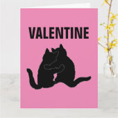 VALENTINE'S DAY CAT GREETING CARDS, ALLE 9 LIVES C KARTE (Gelbe Blume)