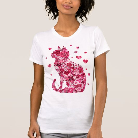 Valentine's Day cat T-Shirt (Vorderseite)