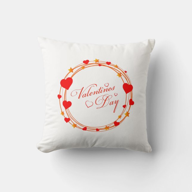 Valentine's Day Circle Design-25695 Kissen (Vorderseite)