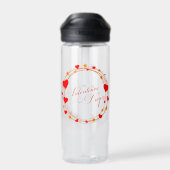 Valentine's Day Circle Design-25695 Trinkflasche (Rückseite)