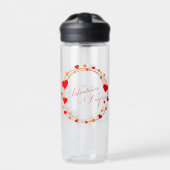 Valentine's Day Circle Design-25695 Trinkflasche (Vorderseite)