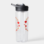 Valentine's Day Circle Design-25695 Trinkflasche (Rechts)