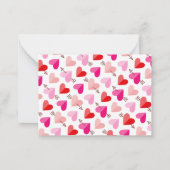 Valentine's Day Class Girl Custom Foto Mitteilungskarte (Rückseite)