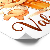 Valentine's Day Coffee Is My Valentine Coffee Love Poster (Ecke)