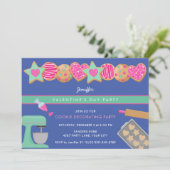 VALENTINE'S DAY COOKIE PARTY EINLADUNG (Stehend Vorderseite)