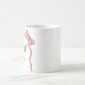 Valentine's Day Coquette Heart Bow Valentine's Kaffeetasse (Mittel)