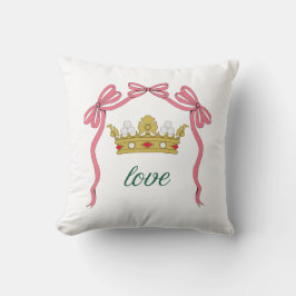 Valentine's Day Coquette Heart Bow Valentine's Kissen