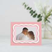 Valentine's Day Couple Card | Custom Photo Postkarte (Stehend Vorderseite)