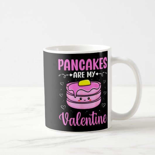 Valentine's Day Couple - Pancakes Are My Valentine Kaffeetasse (Rechts)