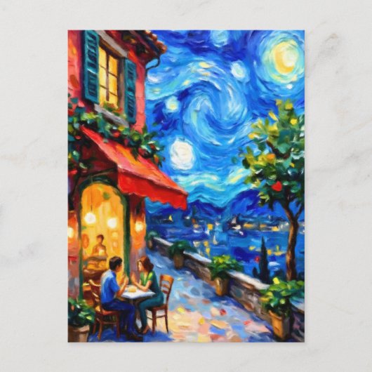 Valentine's Day Couple Postkarte (Vorderseite)