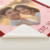 Valentine's Day Couple Sherpa Blanket Herz Sherpadecke (3/4)